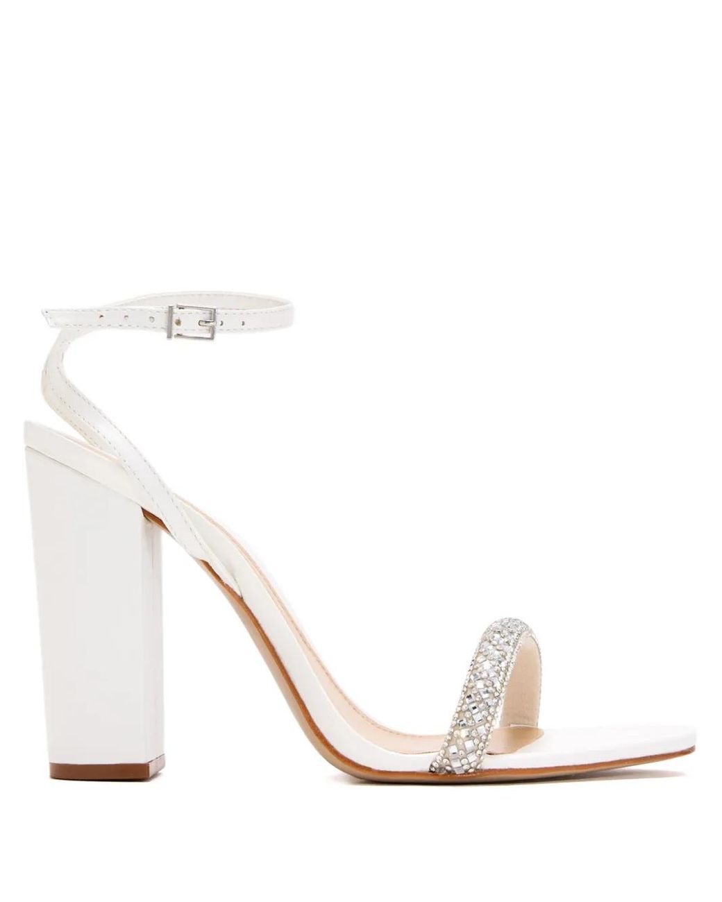 Sandales À Ornements En Cristal Eve 105 Mm SCHUTZ SHOES en coloris White