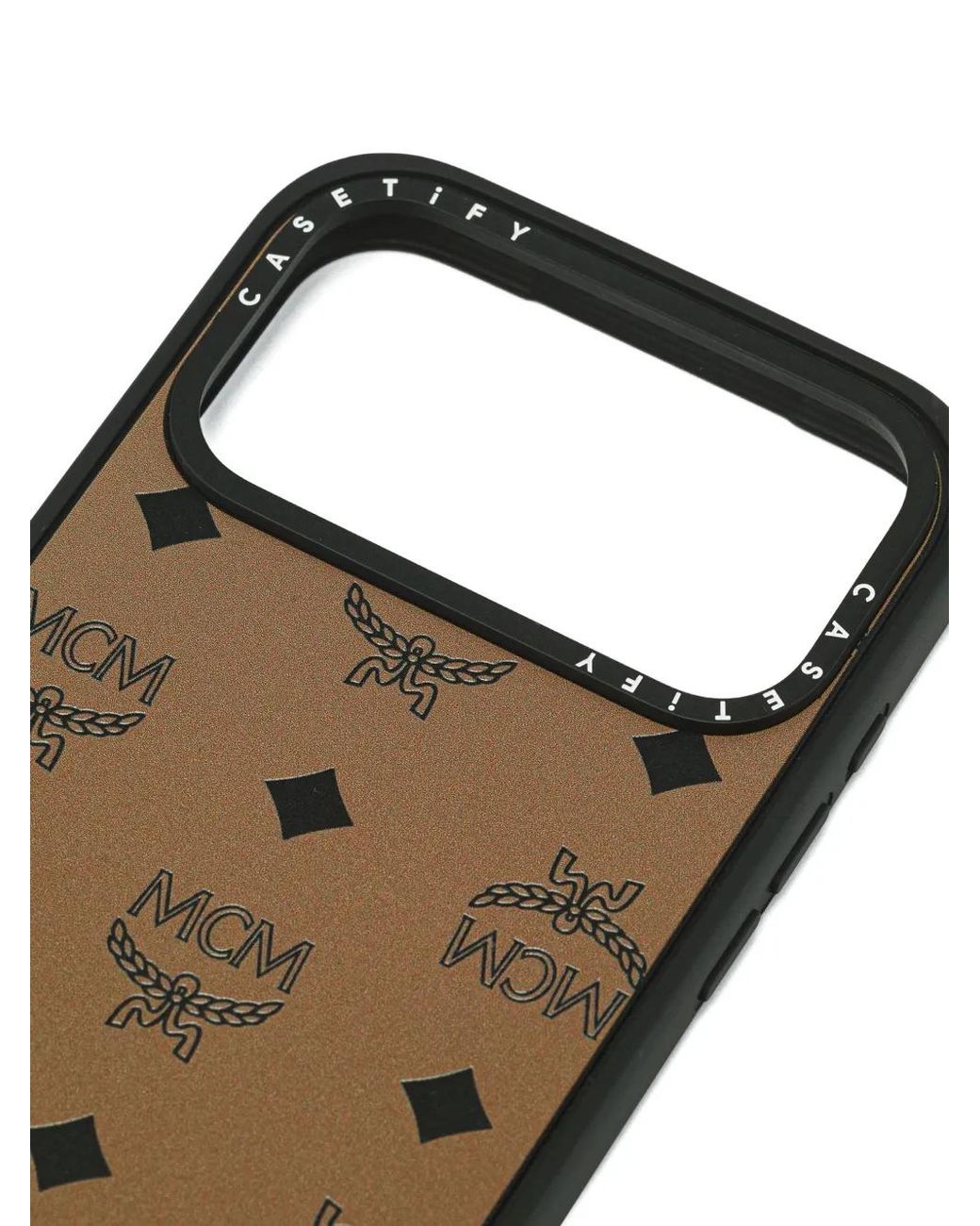 MCM Brown X Casetify Monogram-Pattern Iphone 17 Pro Max Case