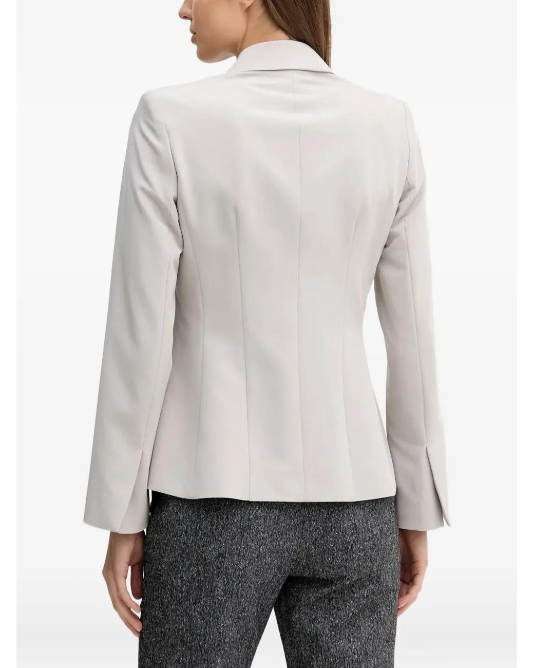 Sisley White Button-Up Blazer