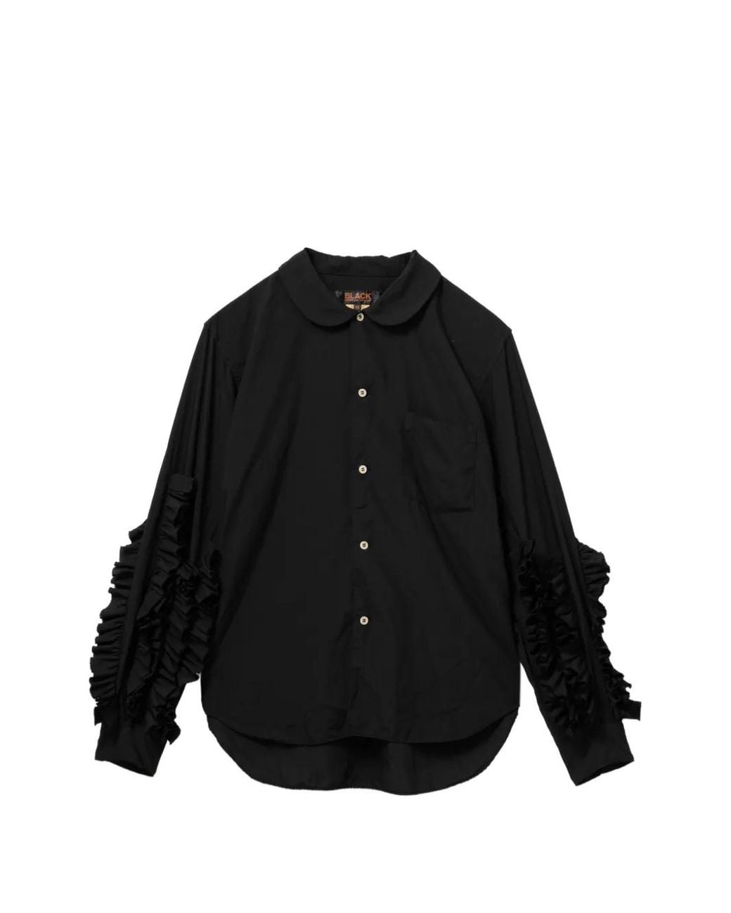 COMME DES GARÇON BLACK Black Ruffled Shirt