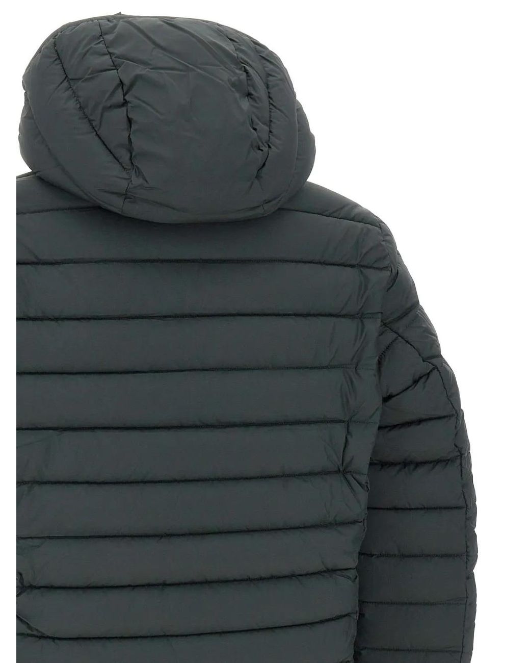 Save The Duck Gray Mito Juncus Hooded Padded Jacket for men