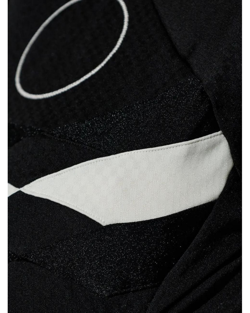 Adidas Black Three-Stripe-Sleeve T-Shirt