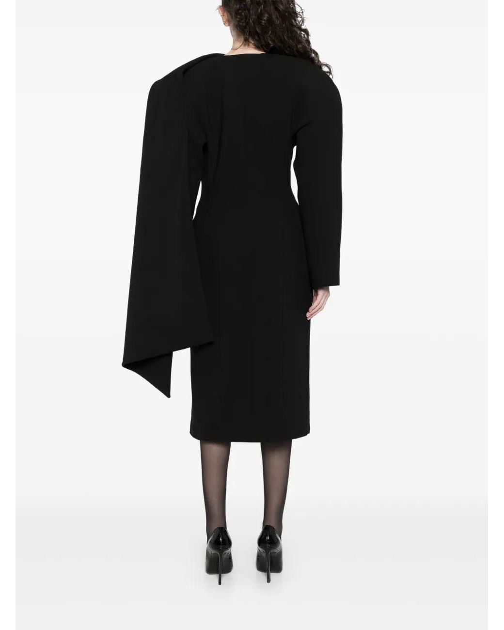 Mugler Jas Met Sjaal in het Black