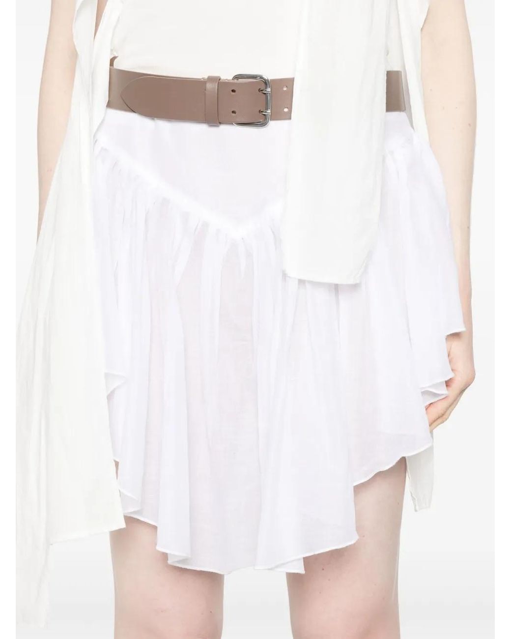 GIMAGUAS Kite Mini Skirt in White | Lyst
