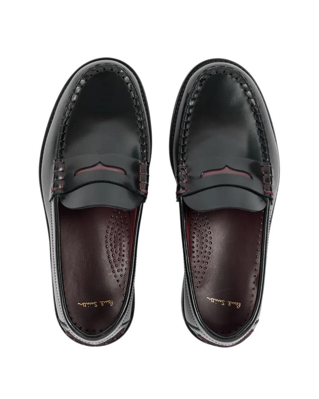 Paul Smith Black Laida High-Shine Loafers
