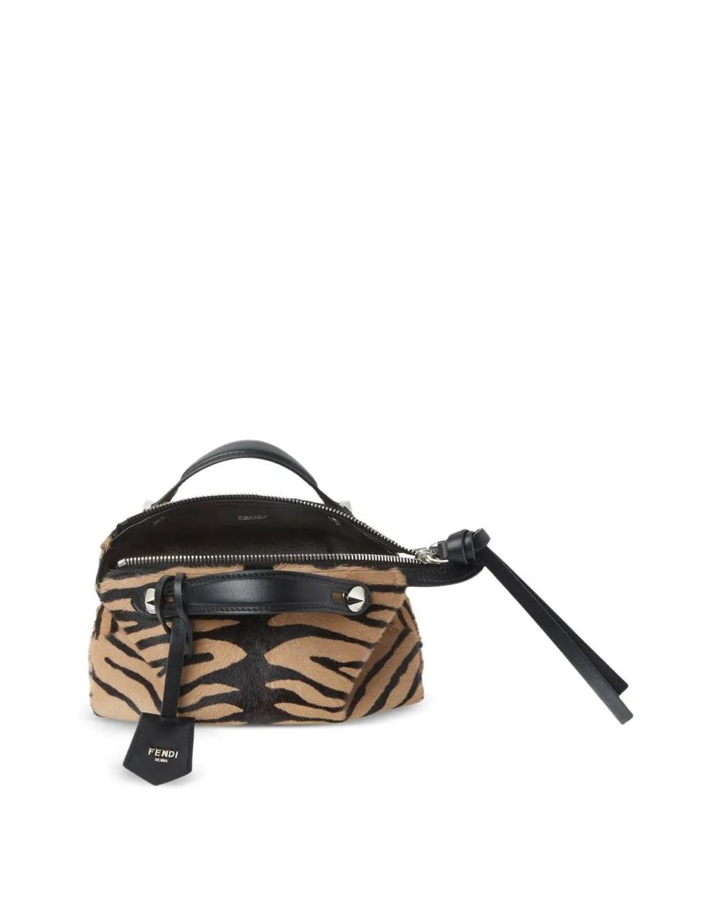 Fendi Black Leather Clutch Bag