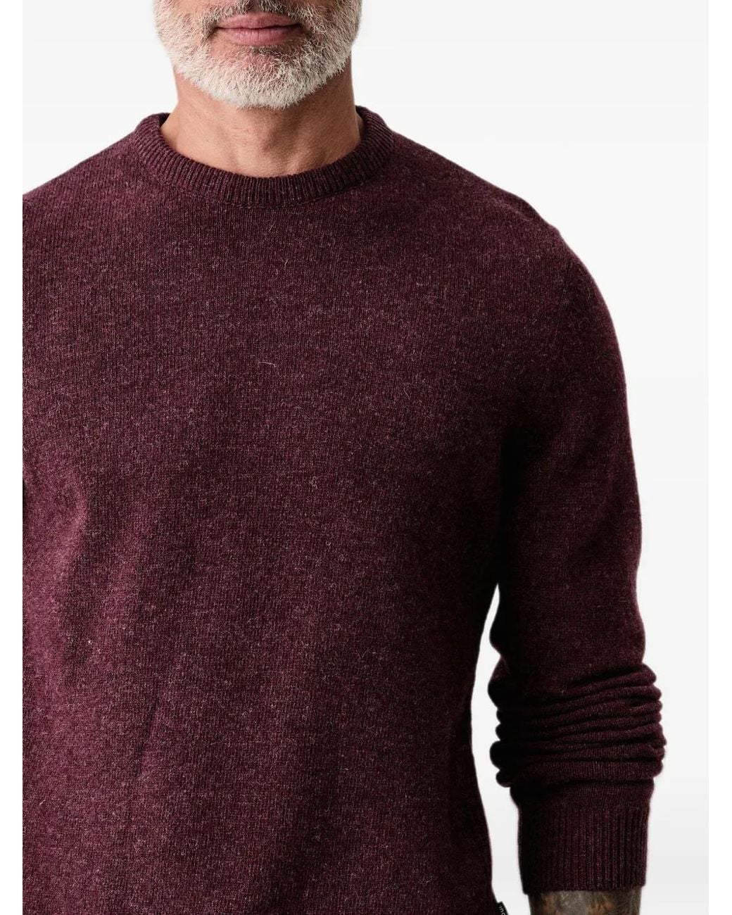 Barbour Red Holden Crew-Neck Jumper for men