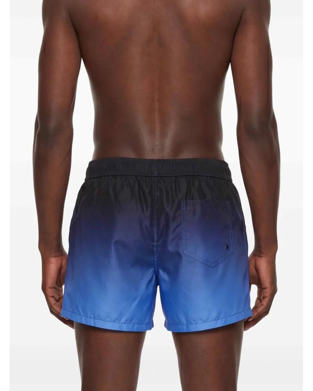 Moschino White Silk And Nylon Blend Drawstring Swimwear for men