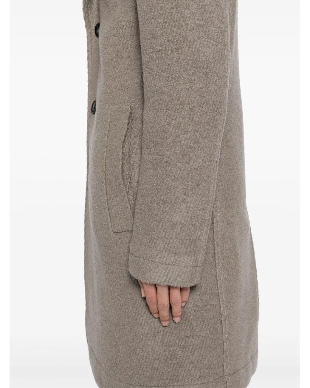 Boss Gray Single-Breasted Coat for men