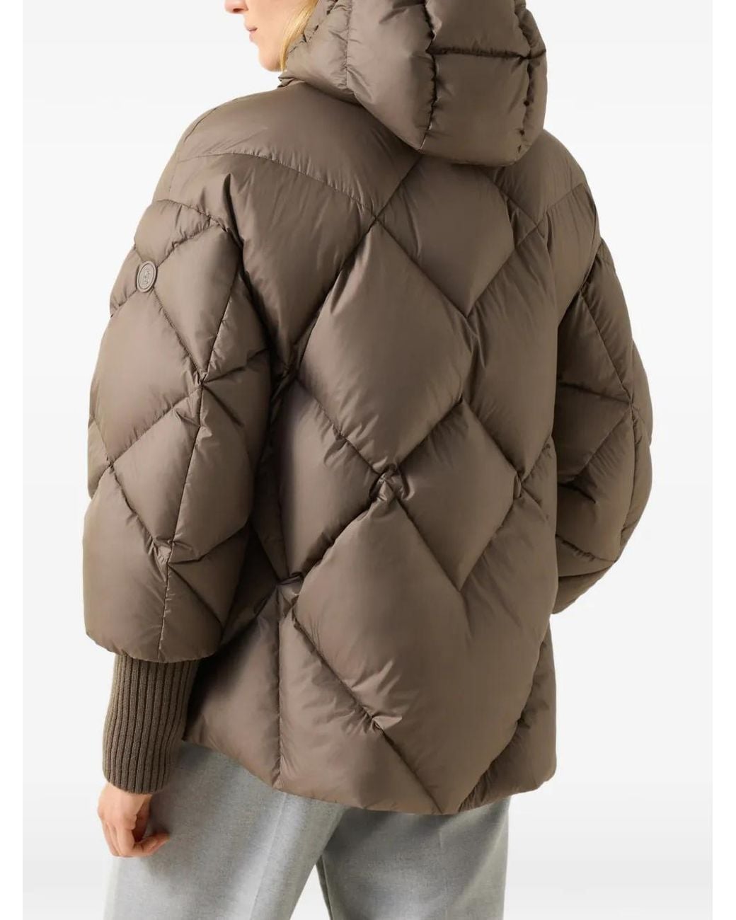 Bogner Brown Sheryl Diamond-Quilted Jacket
