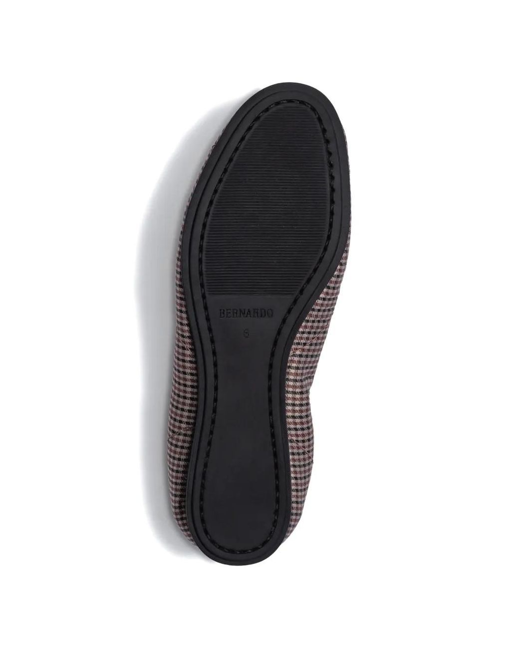 Bernardo Brown Billie Check-Pattern Lace-Up Shoes