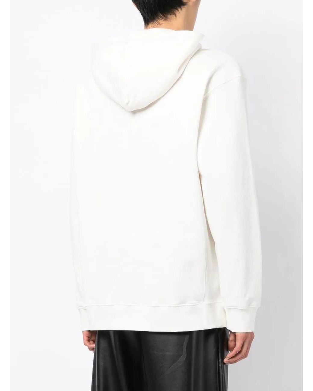 Opening Ceremony White Logo-Print Cotton Hoodie for men