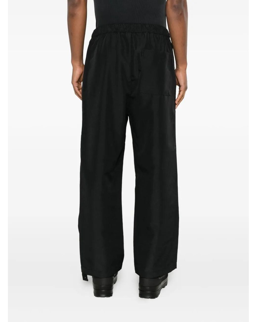 Oamc Peacemaker Black Drawstring Trousers for men
