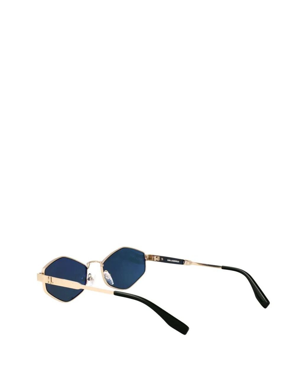 Karl Lagerfeld Green Lunettes De Soleil À Monture Géométrique