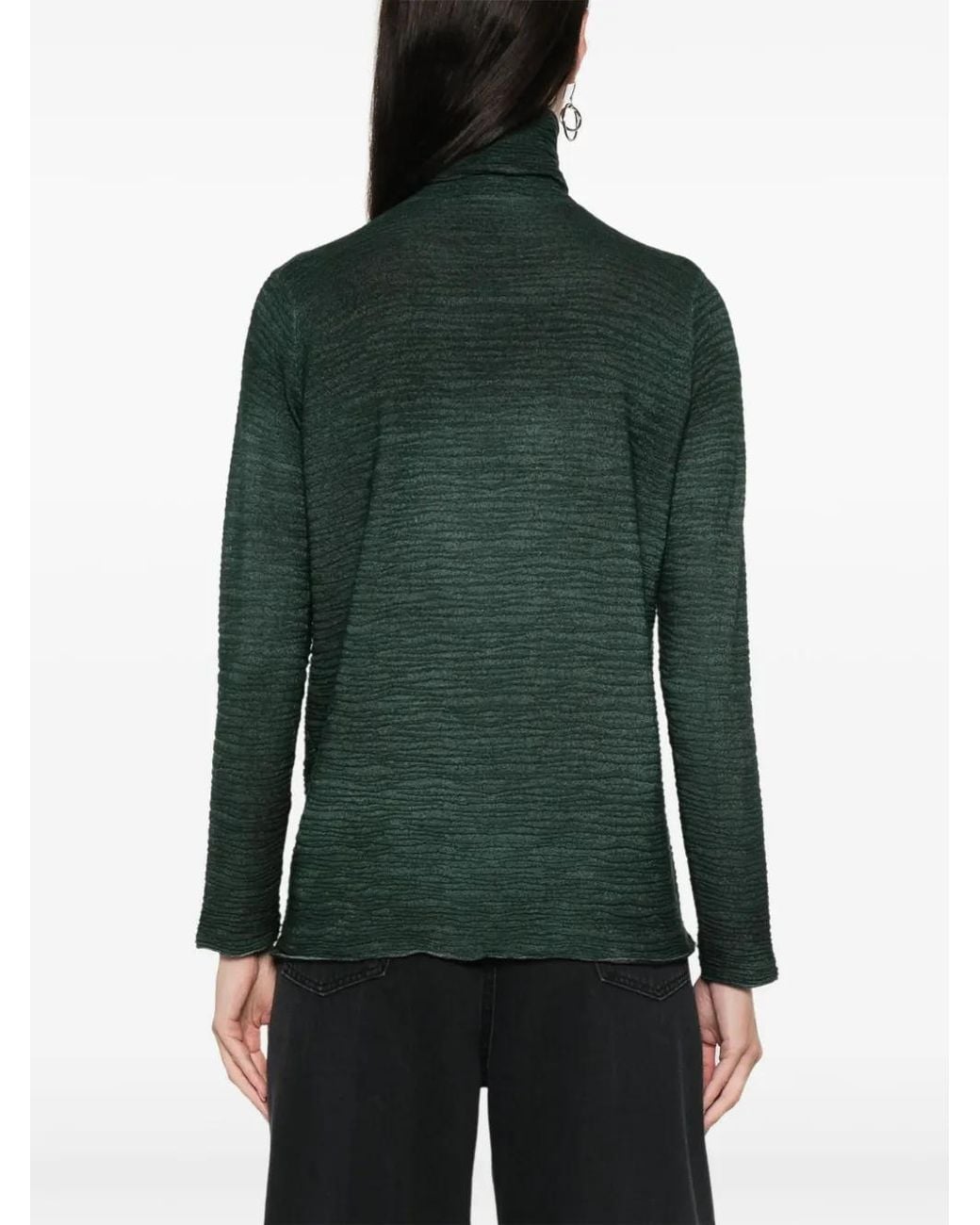 Avant Toi Green Textured Sweater