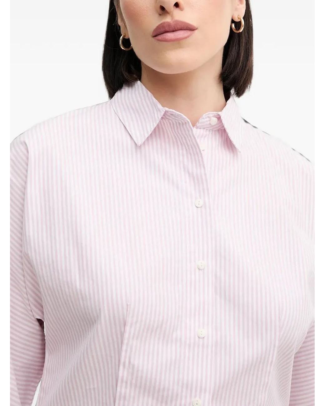 Benetton White Striped Shirt