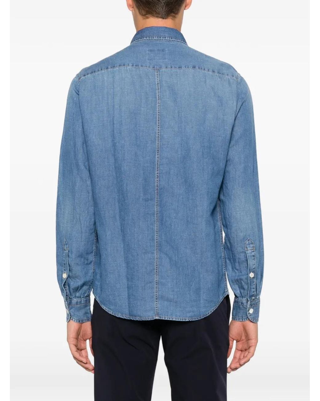 Jacob Cohen Denim Overhemd in het Blue voor heren