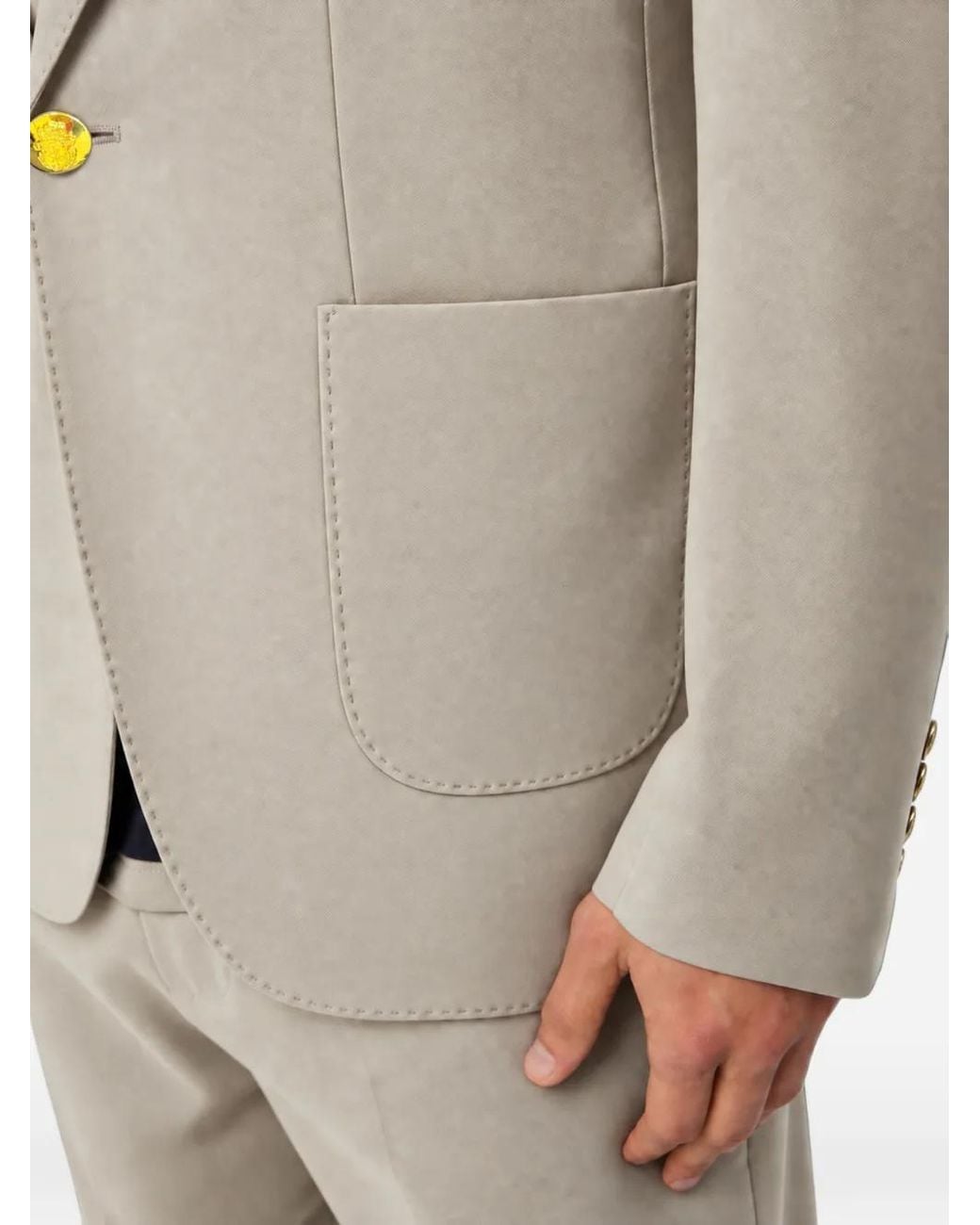 Billionaire White Bb Crest Blazer for men