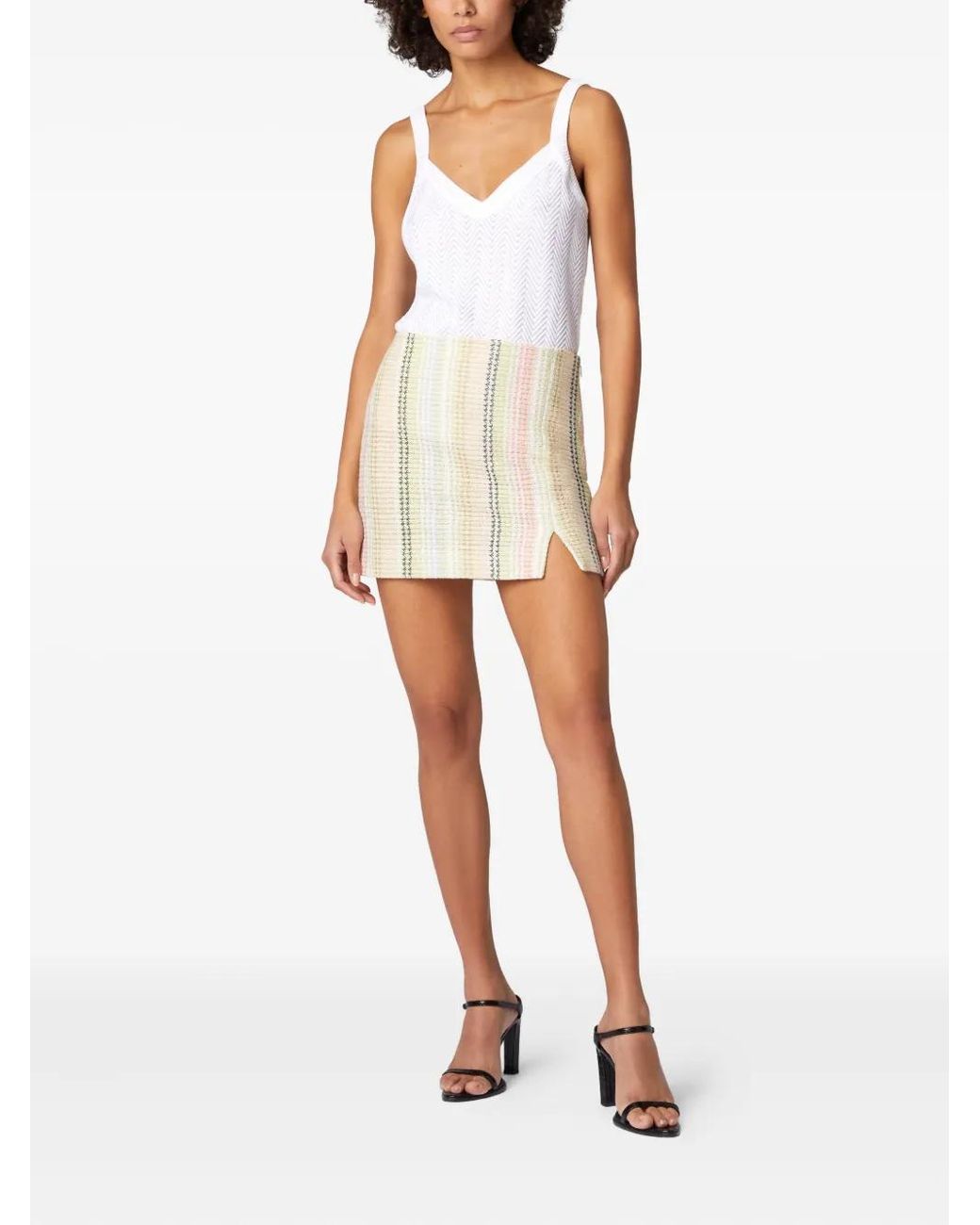 ミニスカート Missoni 'Caperdoni' Skirt Missoni Caperdoni-Motif Mini Skirt in Natural | Lyst