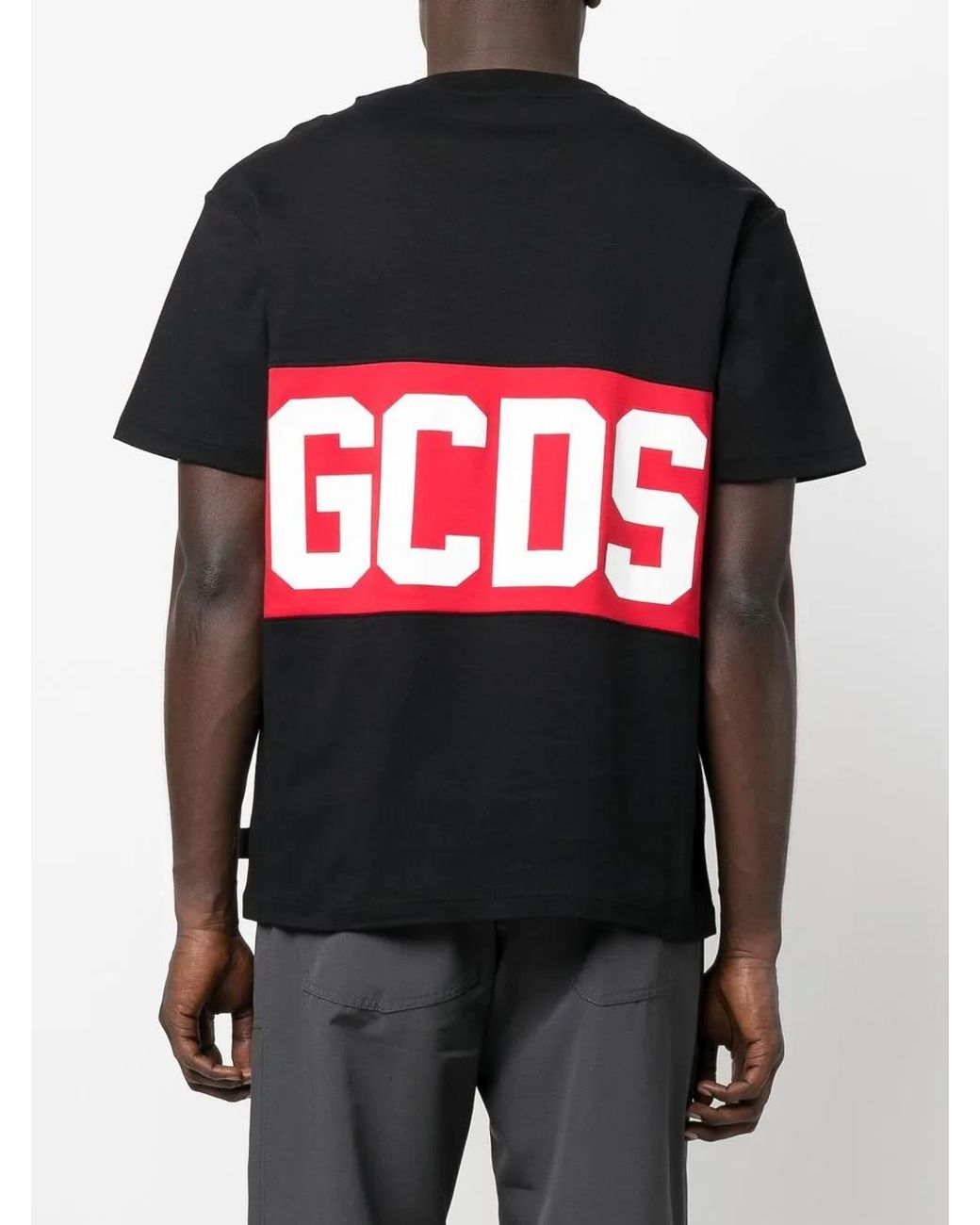 Gcds Black Logo T-shirt for men