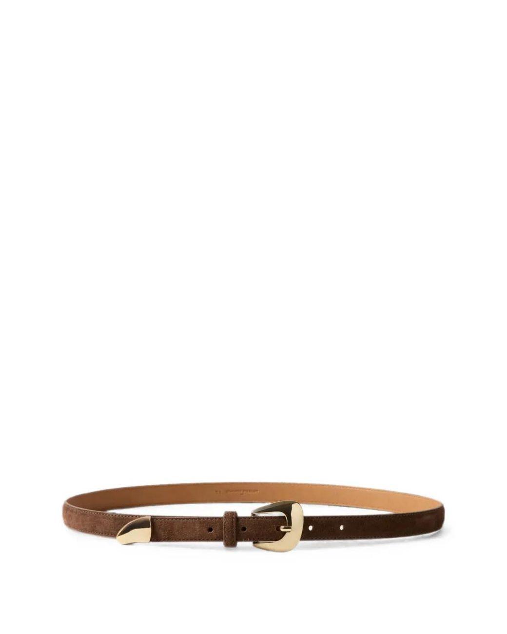 Claudie Pierlot White Suede-Finish Buckle-Fastening Belt