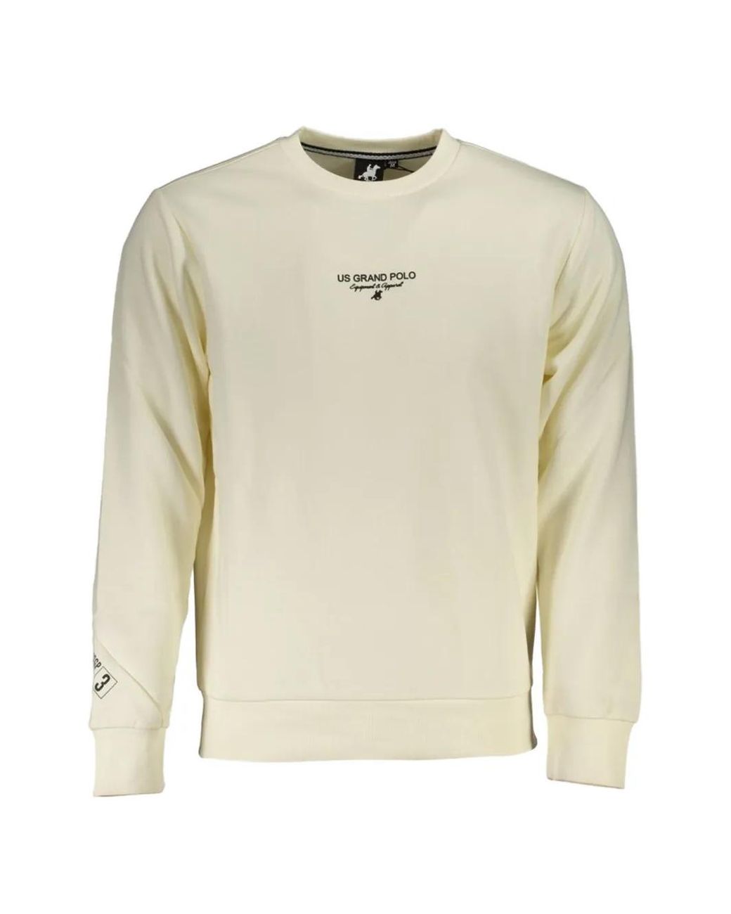 U.S. Grand Natural Logo-Embroidered Crew-Neck Sweatshirt for men