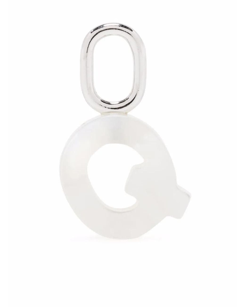 Maria Black White Lucid Letter Q Charm