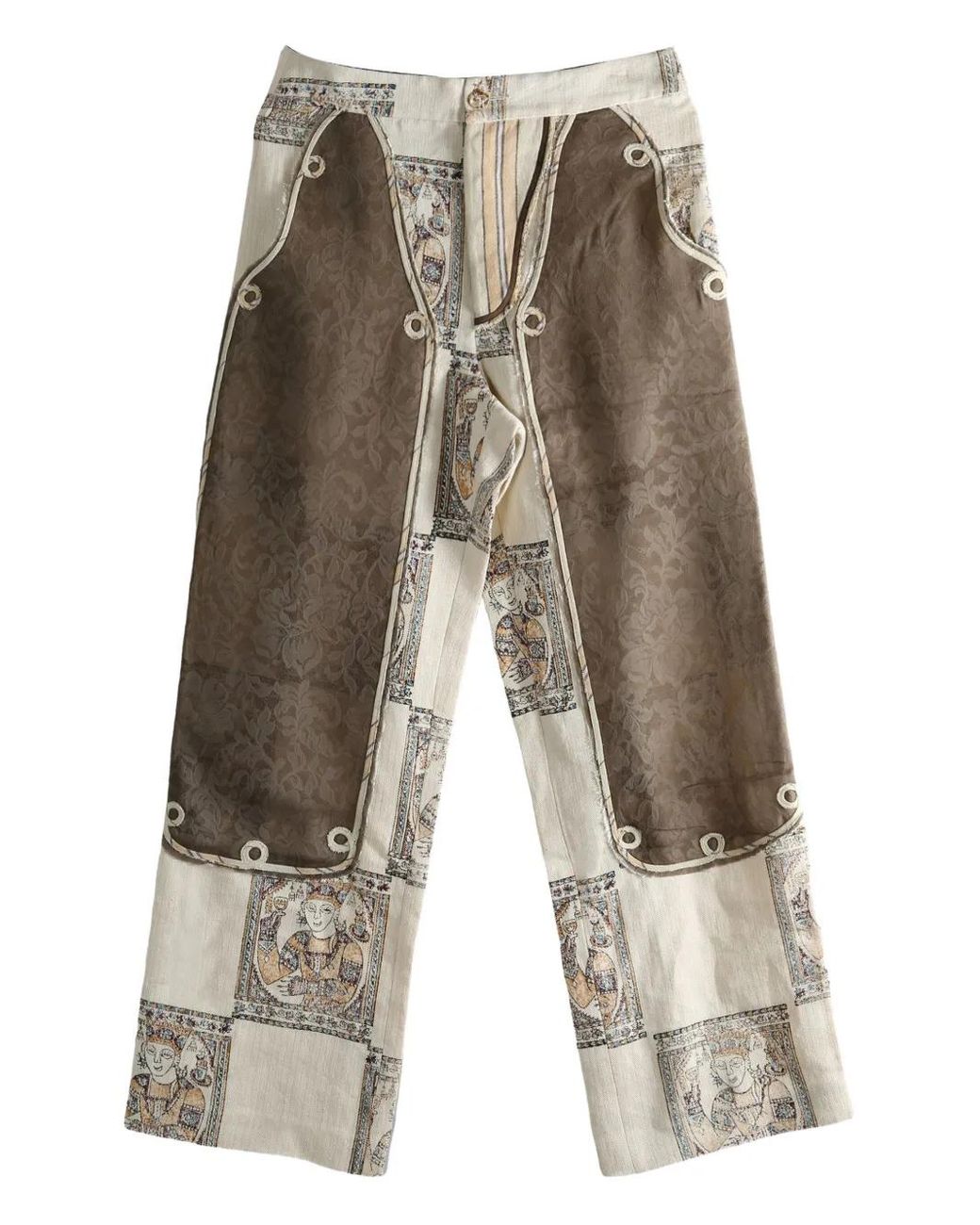 Pantalones A Paneles Commun's de color Gray