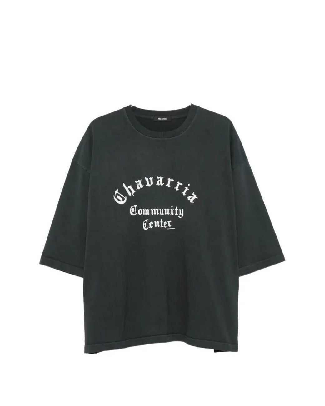 Willy Chavarria Black Graphic-Print Buffalo T-Shirt