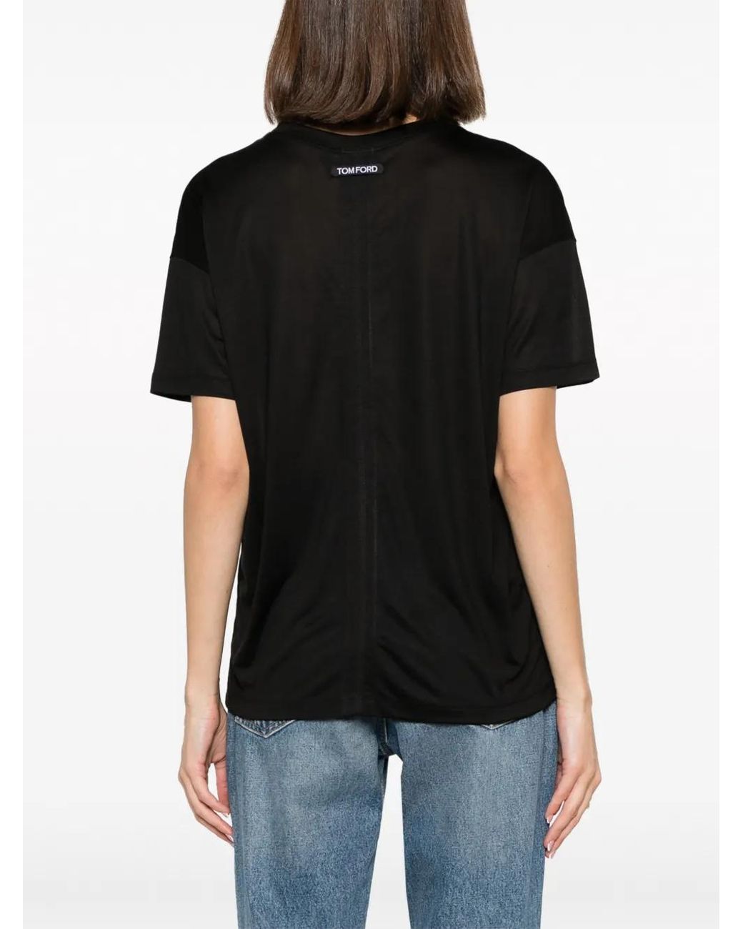 Logo estampado Tom Ford de color Black