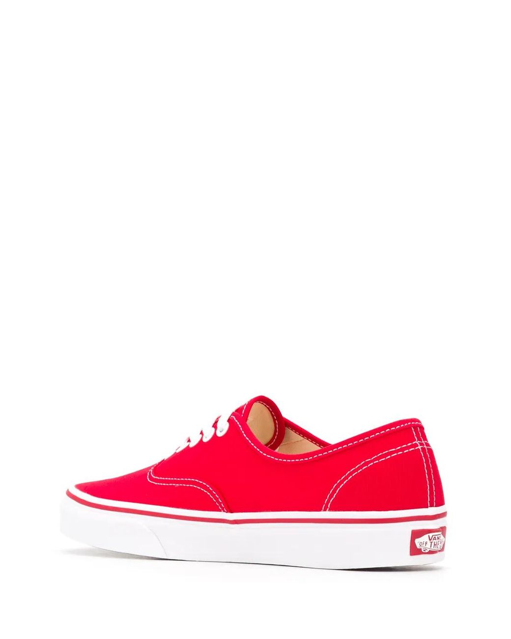 Vans Red Authentic Low-Top Sneakers