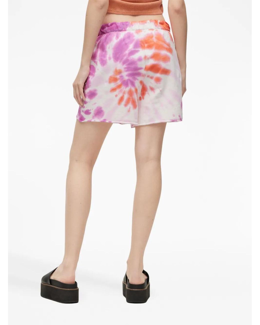 Pantalones cortos de chándal con motivo tie-dye HUGO de color Pink