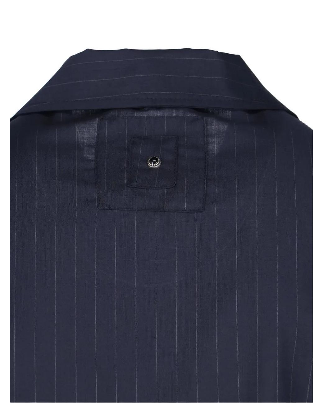 White Sand Blue Striped Zip Jacket for men