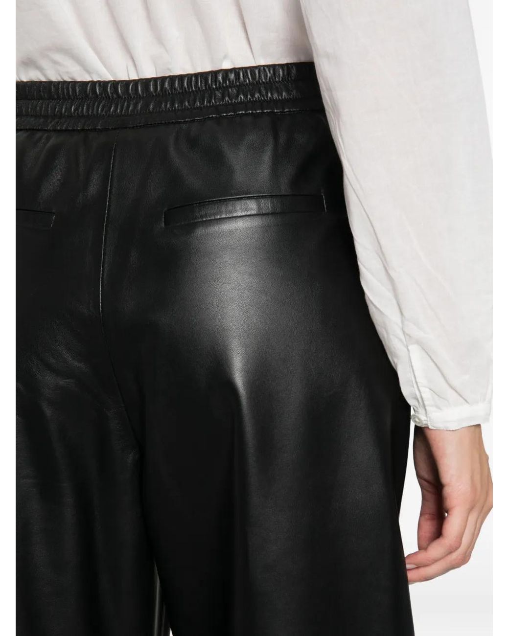 Arma Gray Noa Leather Trousers
