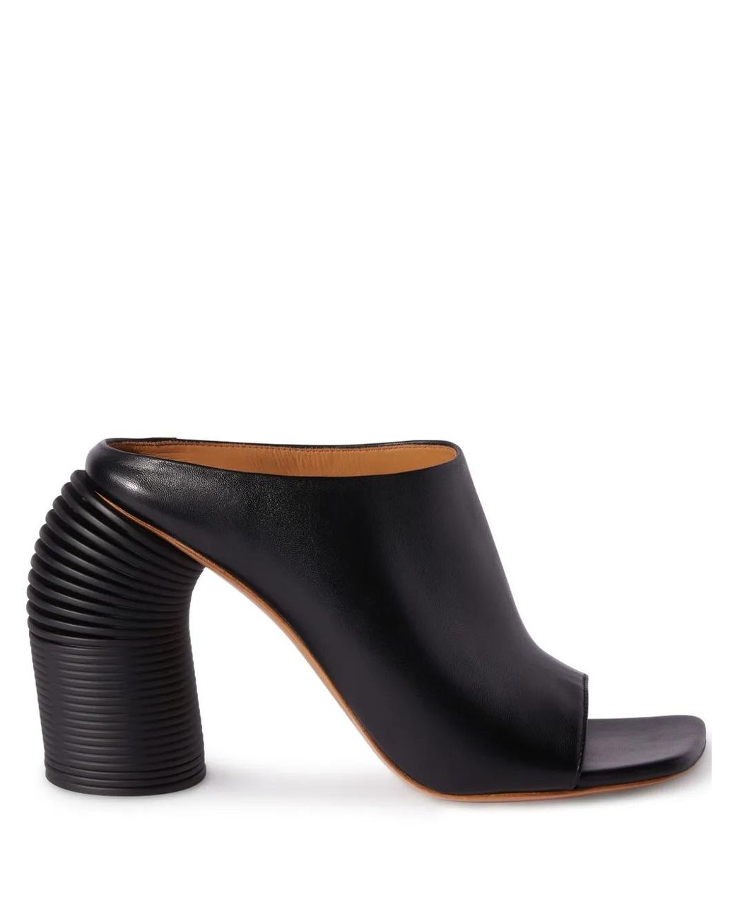 Off-White c/o Virgil Abloh Black Open-Toe Leather Sandals