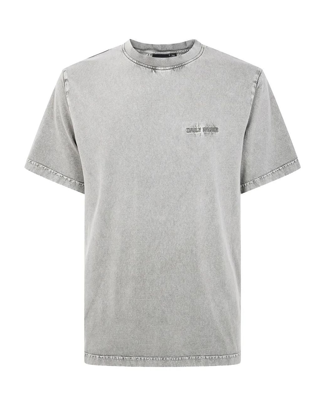 Daily Paper Gray Logo-Embroidered T-Shirt for men