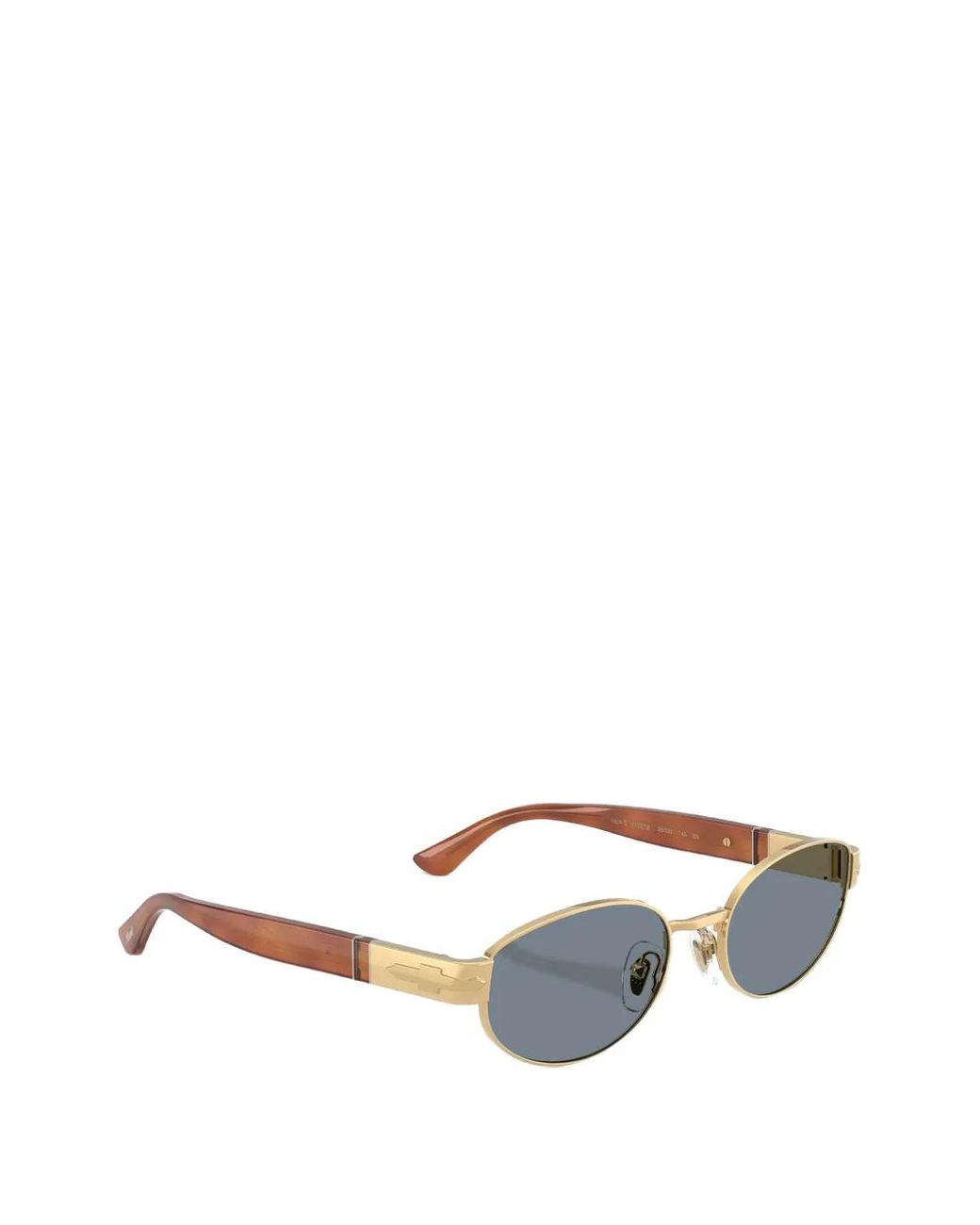 Persol Metallic Oval-Frame Sunglasses