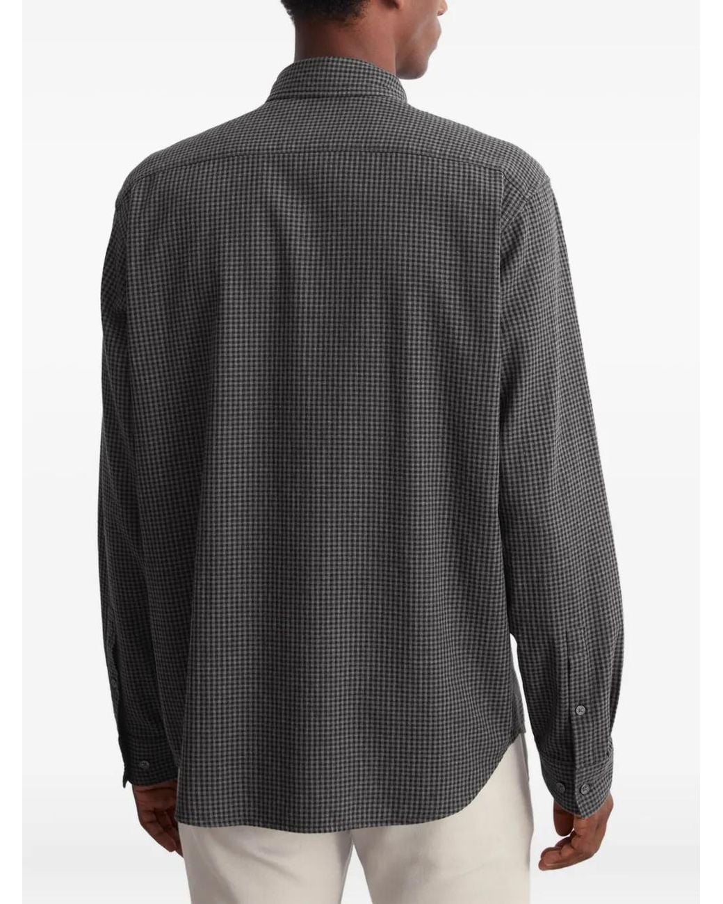 Marc O' Polo Gray Checked Button-Up Shirt for men