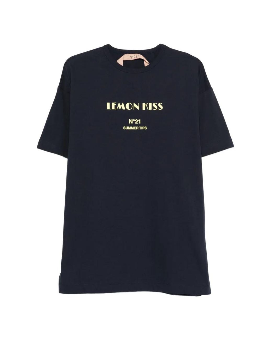 N°21 Blue Short-Sleeve Printed T-Shirt