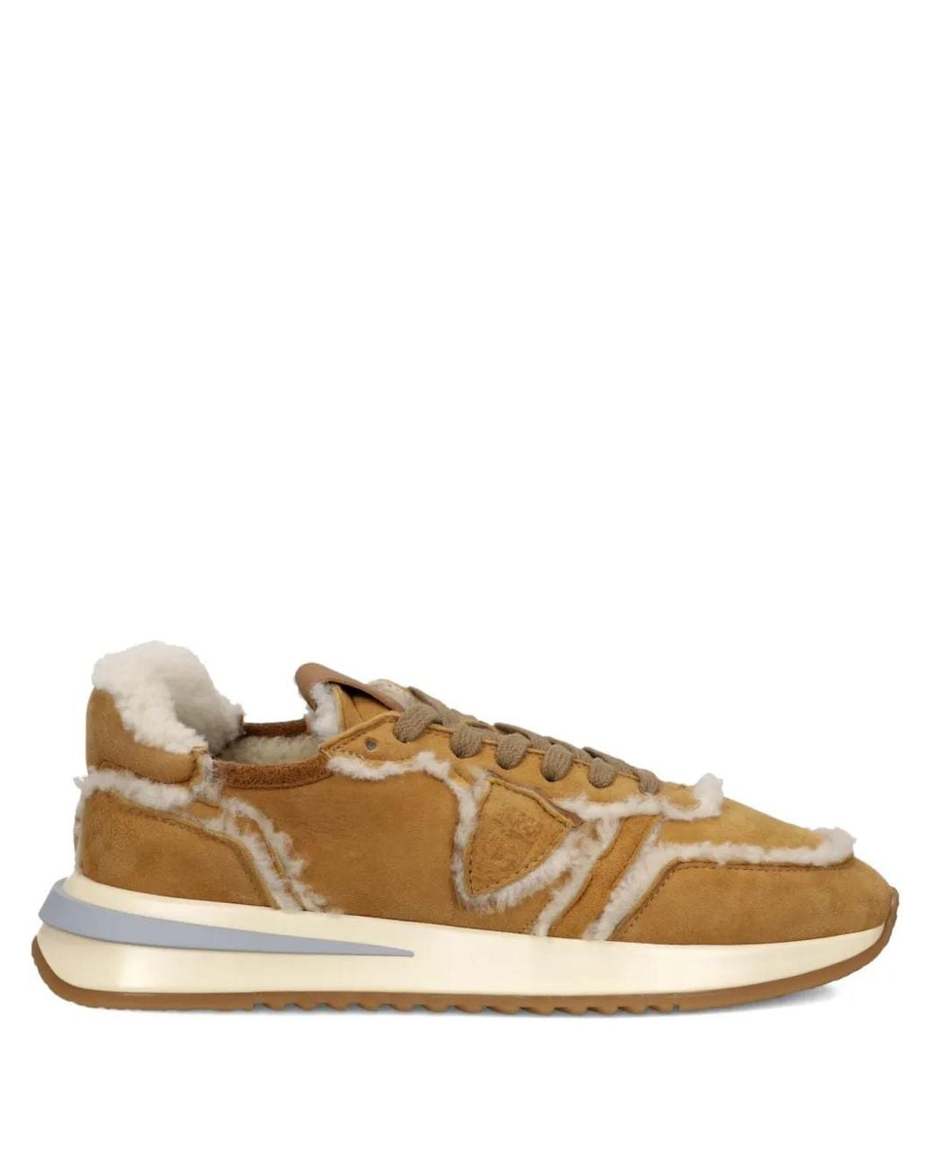 Philippe Model Natural Tropez 2.1 Shearling-Trim Running Sneakers