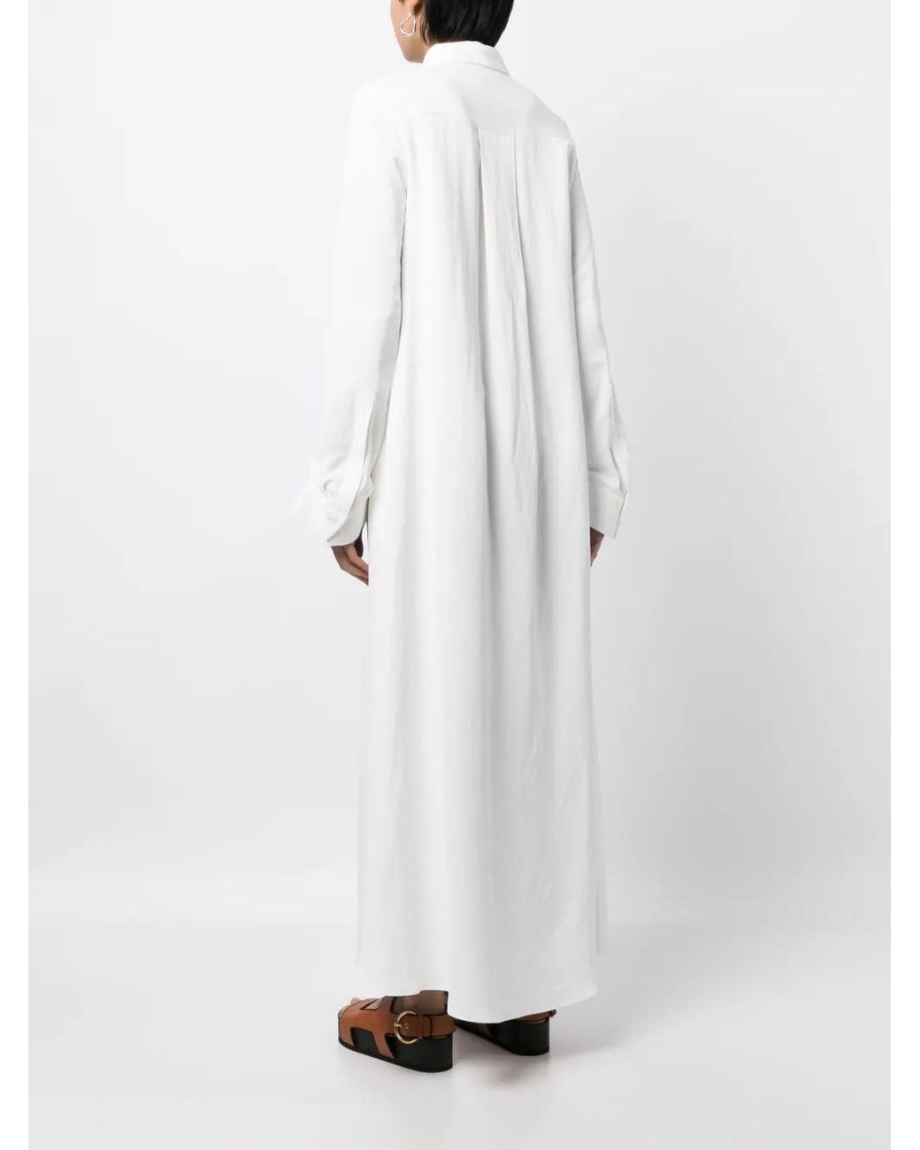 Twp Maxi Blousejurk in het White