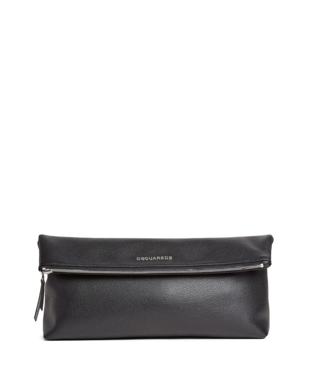 DSquared² Gray Neoclassic Pebbled Leather Messenger Bag for men