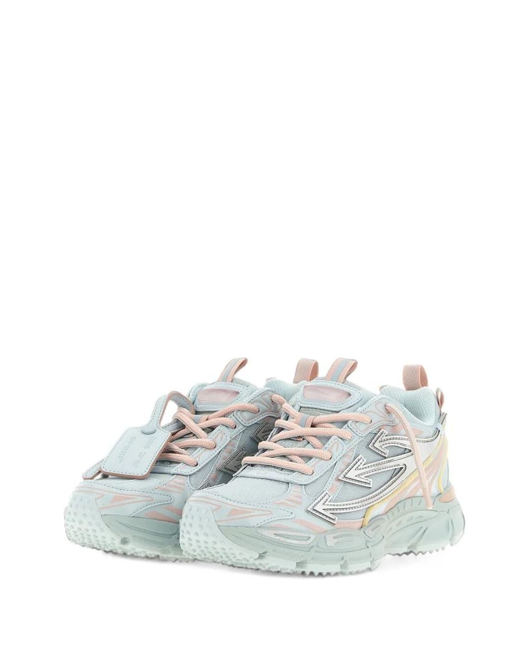 Off-White c/o Virgil Abloh White Be Righ Back Arrows-Patch Panelled Sneakers