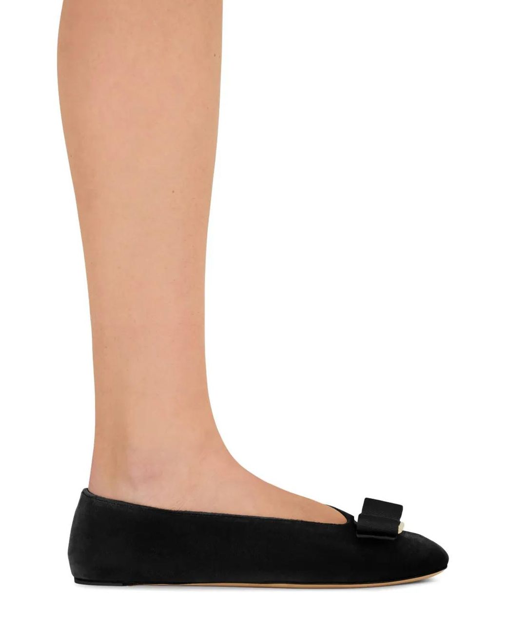 Ferragamo Black Vara Bow Ballet Flat .5