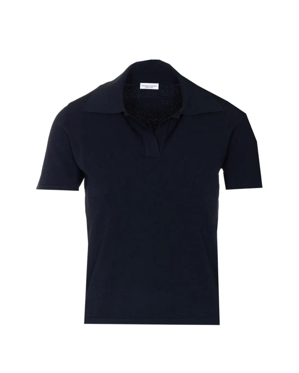Roberto Collina Blue V-Neck Short-Sleeve T-Shirt