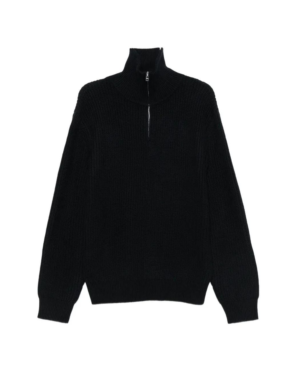 A.P.C. Black Daniel Trucker Sweater