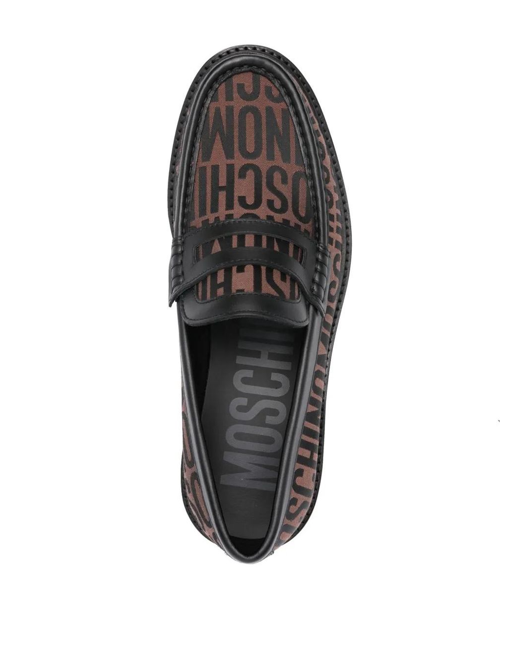 Moschino Gray Flat Shoes for men