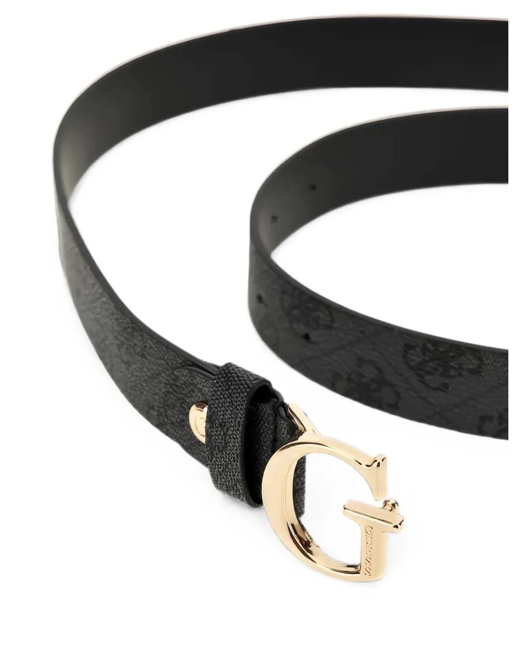 Guess Black Logo Emera Adjustable Belt