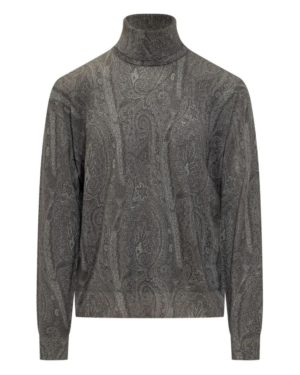 Etro Gray Turtleneck for men