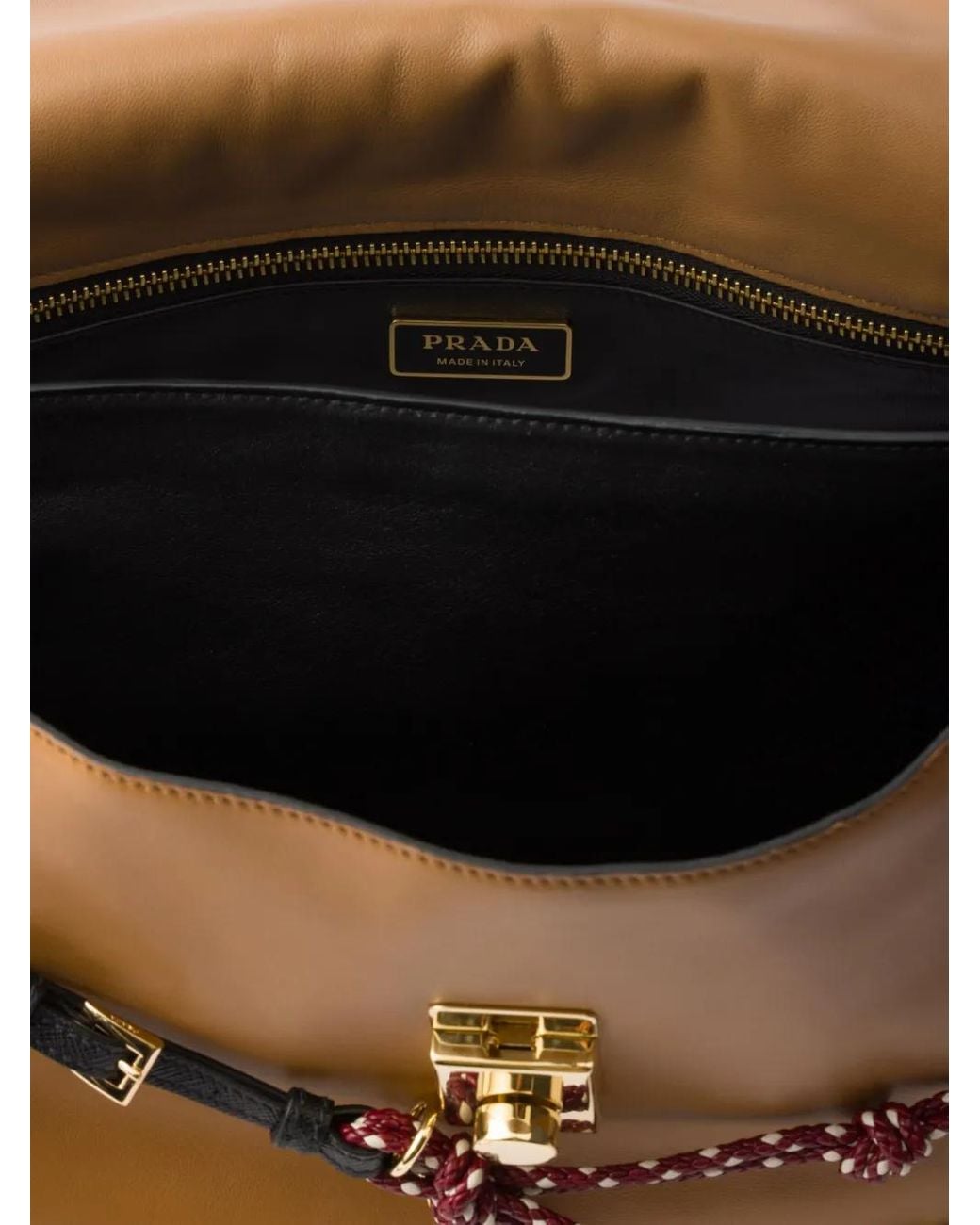 Prada Brown Large Soft Sound Shoulder Bag